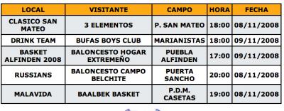 HORARIO DEL PARTIDO DE DRINK TEAM